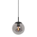 Steinhauer Pendelarmatuur BOLLIQUE rond E27 IP20, zwart dimbaar
