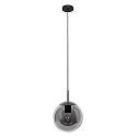 Steinhauer Pendelarmatuur BOLLIQUE rond E27 IP20, zwart dimbaar