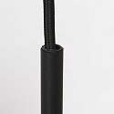Steinhauer Pendelarmatuur BOLLIQUE rond E27 IP20, zwart dimbaar