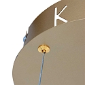 Pendelarmatuur RINGLUX LED IP20, goud dimbaar