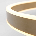 Pendelarmatuur RINGLUX LED IP20, goud dimbaar