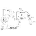 wall luminaire UPROUND 1 flame GU10 IP20