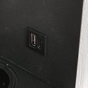 Mexlite wall luminaire UPROUND 1 flame GU10 IP20, black 