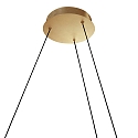 Pendelarmatuur RINGLUX up down IP20, goud dimbaar