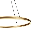 Pendelarmatuur RINGLUX up down IP20, goud dimbaar