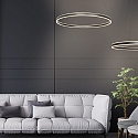 Steinhauer Pendelarmatuur RINGLUX up down IP20, zwart dimbaar