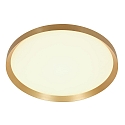 Steinhauer ceiling luminaire FLADY up / down IP20, gold dimmable