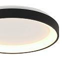 Steinhauer ceiling luminaire RINGLEDE IP20, black dimmable