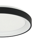 Steinhauer ceiling luminaire RINGLEDE IP20, black dimmable