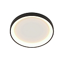 Steinhauer ceiling luminaire RINGLEDE IP20, black dimmable
