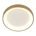 Steinhauer ceiling luminaire RINGLEDE IP20, gold dimmable