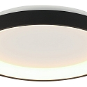 Steinhauer ceiling luminaire RINGLEDE IP20, black dimmable