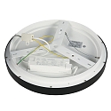 Steinhauer ceiling luminaire RINGLEDE IP20, black dimmable