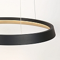 Steinhauer Pendelarmatuur RINGLUX IP20, zwart dimbaar