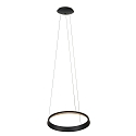 Steinhauer Pendelarmatuur RINGLUX IP20, zwart dimbaar