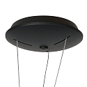 Steinhauer Pendelarmatuur RINGLUX IP20, zwart dimbaar