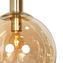 Steinhauer Pendelarmatuur BOLLIQUE 5-vlams GU10 + E27 IP20, messing dimbaar