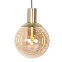 Steinhauer Pendelarmatuur BOLLIQUE 5-vlams GU10 + E27 IP20, messing dimbaar