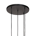 Steinhauer Pendelarmatuur BOLLIQUE 5-vlams GU10 + E27 IP20, messing dimbaar