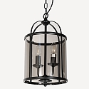 Steinhauer pendant luminaire PIMPERNEL 2 flames E14 IP20, black dimmable