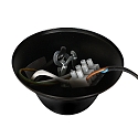 Steinhauer pendant luminaire PIMPERNEL 4 flames E14 IP20, black dimmable