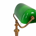 Steinhauer Steinhauer Table lamp ANCILLA, 1 flame, glass green, bronze