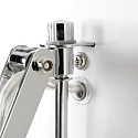 Steinhauer Wandarmatuur SPRING lang, met schakelaar, met stekker, instelbaar E27 IP20, wit mat dimbaar