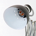 Steinhauer Wandarmatuur SPRING lang, met schakelaar, met stekker, instelbaar E27 IP20, zwart mat dimbaar