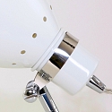 Steinhauer Klemarmatuur SPRING met schakelaar, met stekker, instelbaar E27 IP20, wit mat 