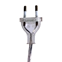 Steinhauer Klemarmatuur SPRING met schakelaar, met stekker, instelbaar E27 IP20, wit mat 