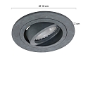 Inbouwarmatuur P�LITE SPOT rond, draaibaar GU10 IP20