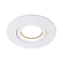 Inbouwarmatuur P�LITE SPOT rond, draaibaar GU10 IP20, wit mat dimbaar