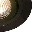Steinhauer Inbouwarmatuur P�LITE SPOT rond, draaibaar GU10 IP20, zwart mat dimbaar