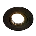 Steinhauer Inbouwarmatuur P�LITE SPOT rond, draaibaar GU10 IP20, zwart mat dimbaar