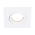 Inbouwarmatuur P�LITE SPOT draaibaar, vierkant GU10 IP20, wit mat dimbaar