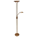 Mexlite Floor lamp BIRON, 2 flames, bronze