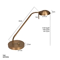 Mexlite Mexlite Table lamp BIRON, 1 flame, bronze