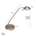 Mexlite Mexlite Table lamp BIRON, 1 flame, bronze