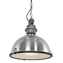 Steinhauer Pendelarmatuur BIKKEL - � 42CM 1-vlams, medium E27 IP20, gepolijst, staal dimbaar