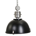 Steinhauer Pendelarmatuur BIKKEL - � 42CM 1-vlams, medium E27 IP20, zwart mat dimbaar