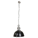 Steinhauer Pendelarmatuur BIKKEL - � 42CM 1-vlams, medium E27 IP20, zwart mat dimbaar