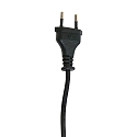 Mexlite Tafelarmatuur DAVIN met schakelaar, met scharnierende arm, met stekker E14 IP20, zwart mat 