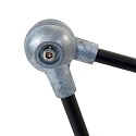 Mexlite Tafelarmatuur DAVIN met schakelaar, met scharnierende arm, met stekker E14 IP20, zwart mat 