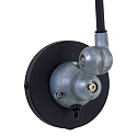 Mexlite Mexlite Wall luminaire DAVIN, 1 flame, reflector, black