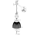 anne light & home Pendelarmatuur CLEARVOYANT 1-vlams, rond E27 IP20, dimbaar