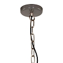 anne light & home Pendelarmatuur FRISK 1-vlams, rond E27 IP20, glanzend, grijs dimbaar