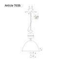 anne light & home Pendelarmatuur FRISK 1-vlams, rond E27 IP20, glanzend, grijs dimbaar