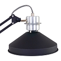 anne light & home Tafelarmatuur ZAPPA met schakelaar, met scharnierende arm, met stekker E27 IP20, zwart mat 