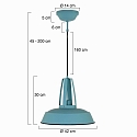 Pendelarmatuur EDEN down, 1-vlams, rond E27 IP20