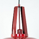 Mexlite Pendelarmatuur EDEN down, 1-vlams, rond E27 IP20, rood dimbaar